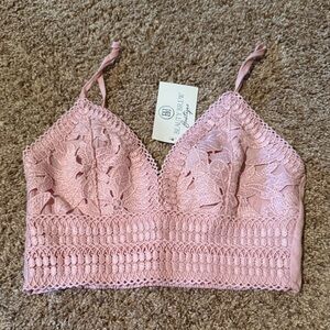 Brand New Pink Lace Bralette
